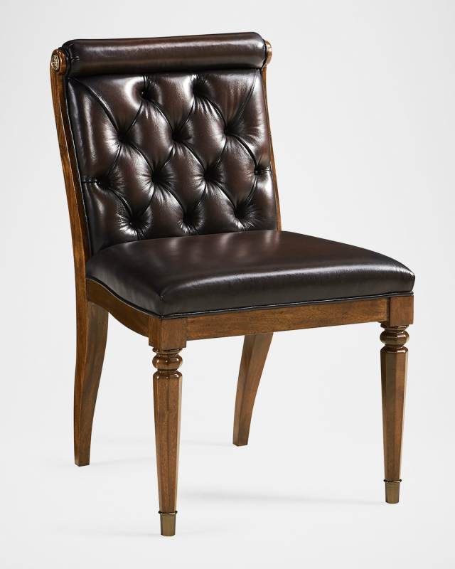 Viceroy Leather Side Chairs, Set of 2